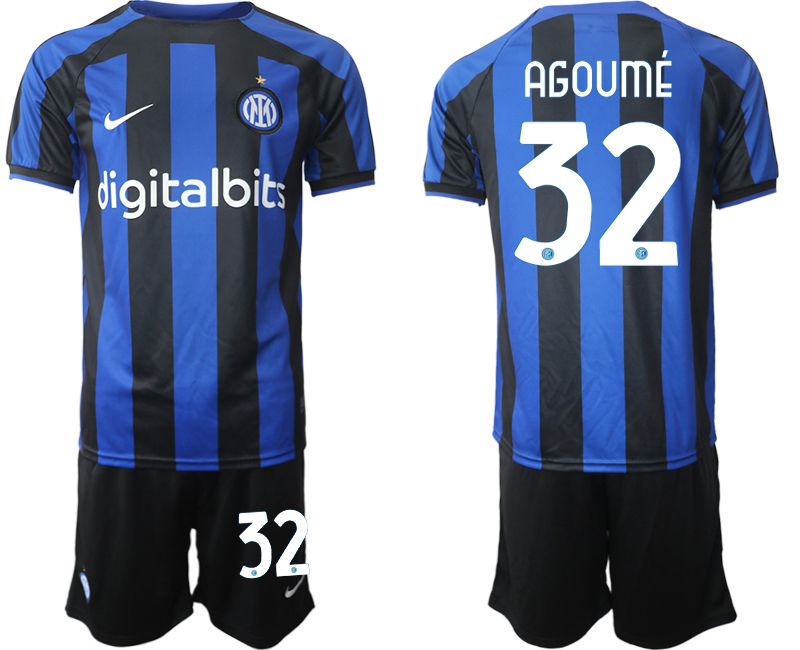 Men 2022-2023 Club Inter Milan home blue #32 Soccer Jersey->youth soccer jersey->Youth Jersey
